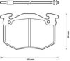 BENDIX 571262B Brake Pad Set, disc brake